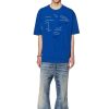 Men Diesel T-Shirts | T-Strapoval Blue