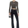 Women Diesel Jeans | Bootcut And Flare Jeans 1969 D-Ebbey 0Enap Black/Dark Grey