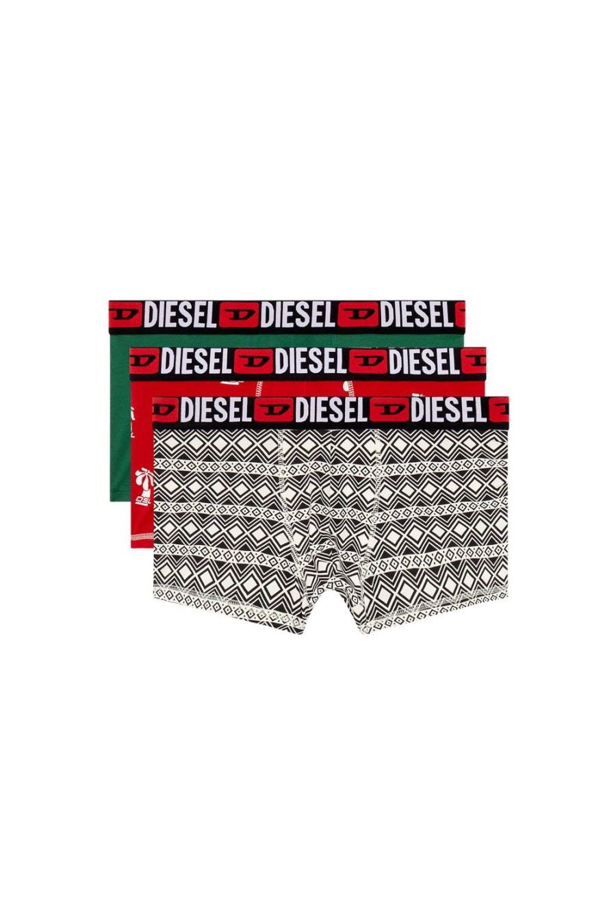 Men Diesel Underwear | Umbx-Damienthreepack Black/Red