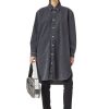 Women Diesel Dresses And Jumpsuits | De-Blex Shirt Dress Black/Dark Grey