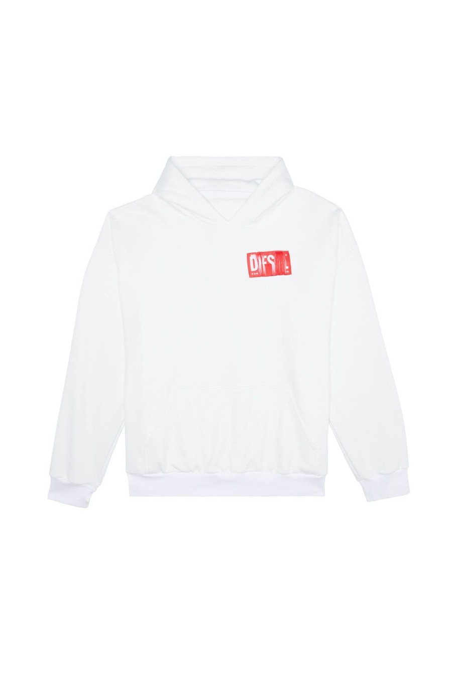 Men Diesel Sweaters | S-Nlabel-Hood White