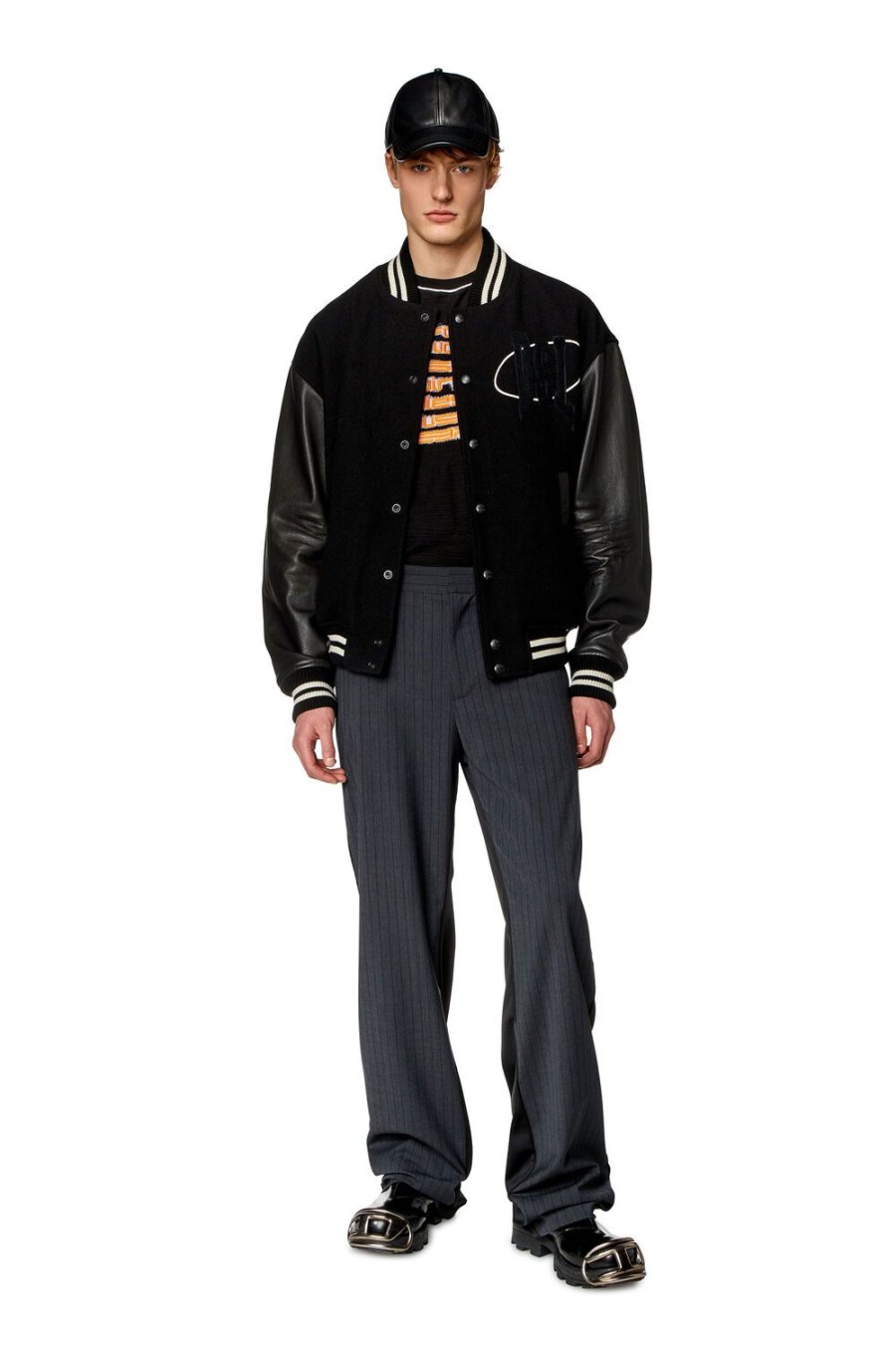 Men Diesel Outerwear And Jackets | L-Franz-Patch Black