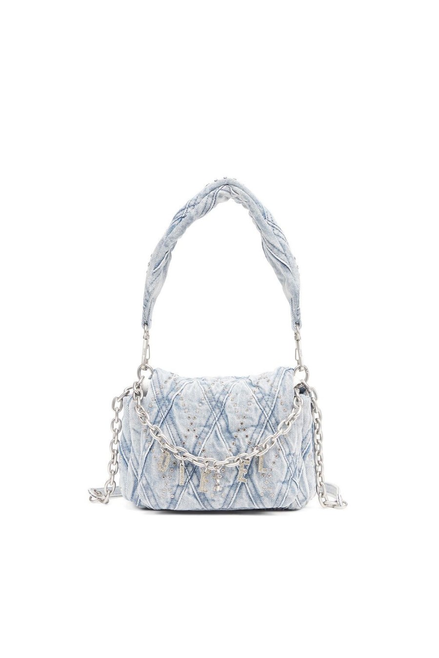 Women Diesel Shoulder Bags | Charm-D Shoulder S Light Blue