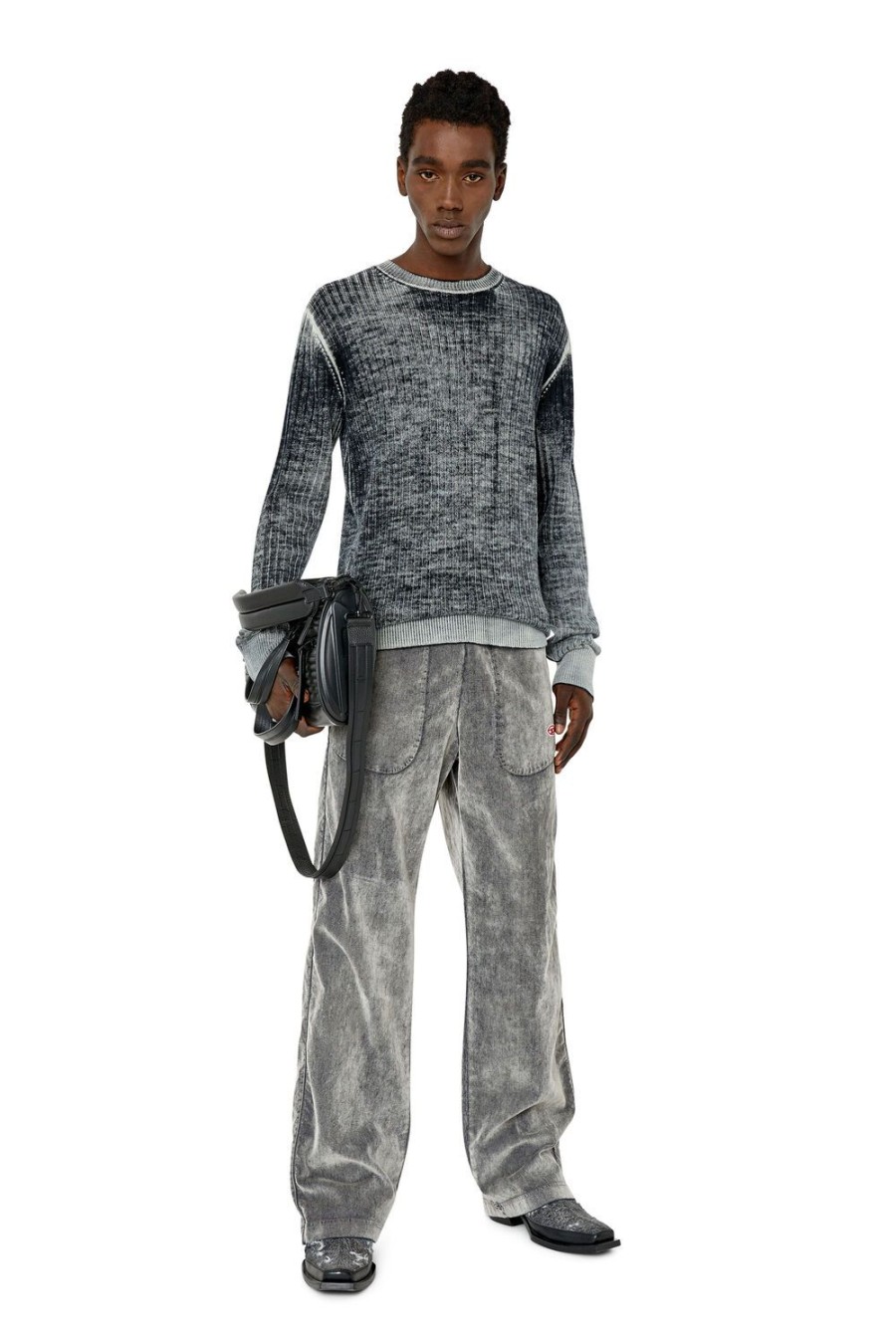 Men Diesel Knitwear | K-Andelero Grey