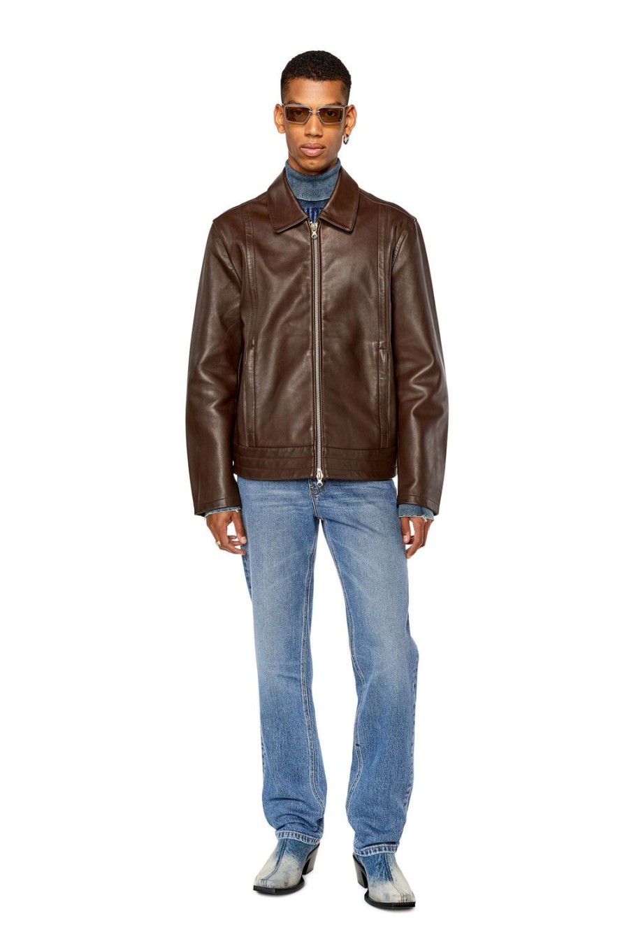 Men Diesel Outerwear And Jackets | L-Hudson Brown