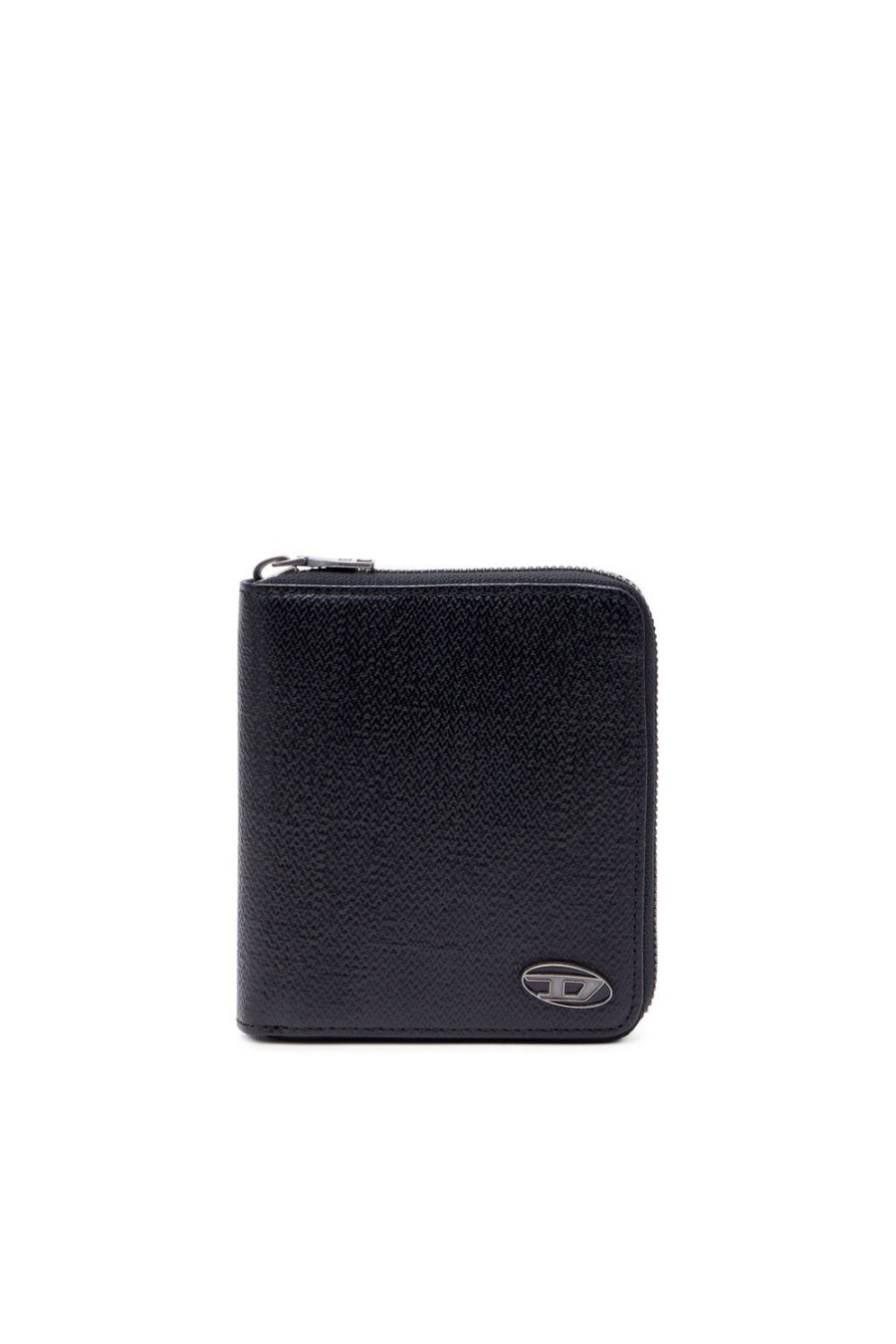 Men Diesel Wallets | Bi-Fold Coin Zip M Black