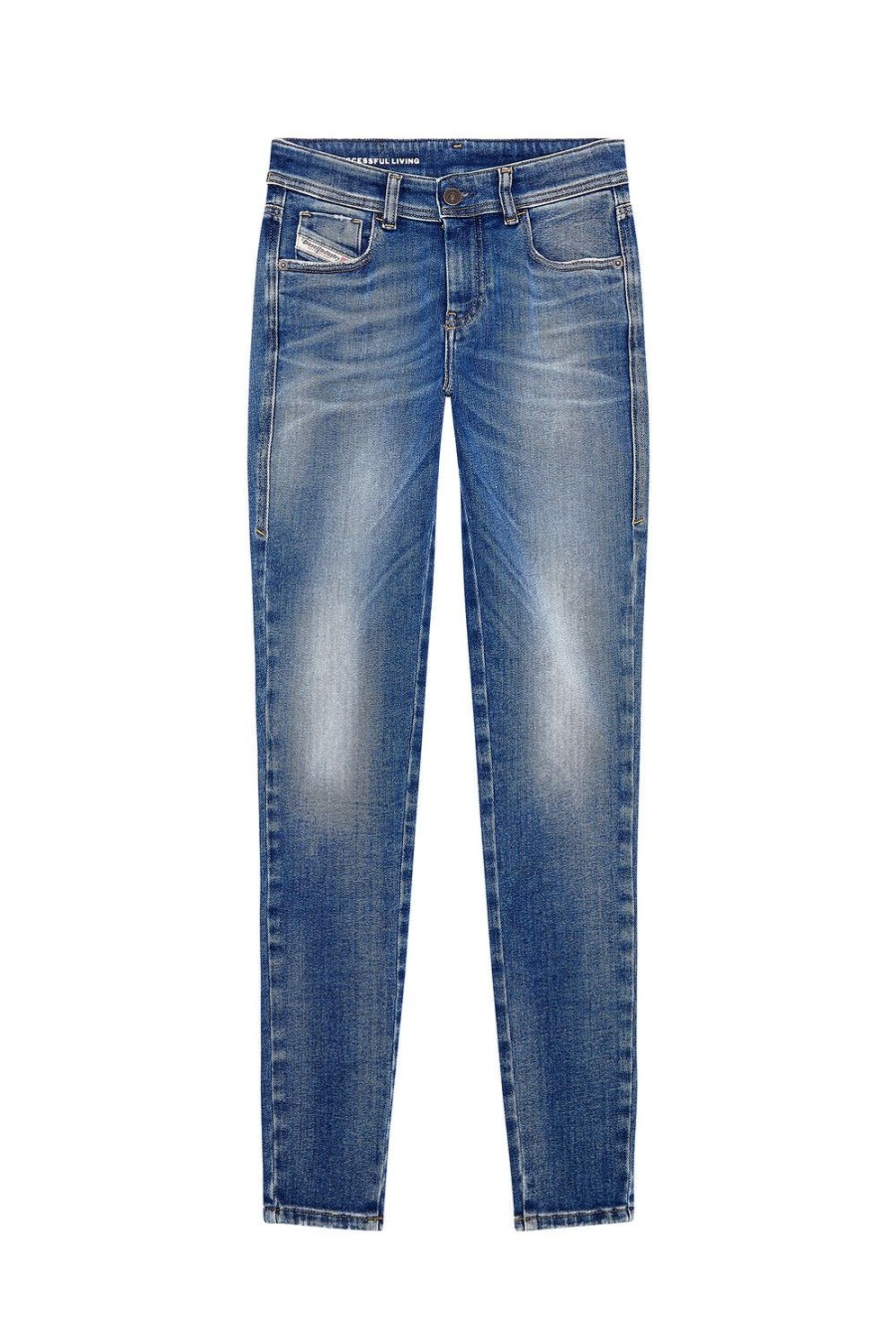 Women Diesel Jeans | Super Skinny Jeans 2017 Slandy 09H90 Medium Blue