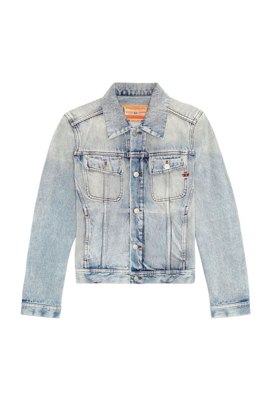 Women Diesel Outerwear And Jackets | De-Bonny Light Blue