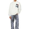 Men Diesel Sweaters | S-Nabel-Hood-Face White