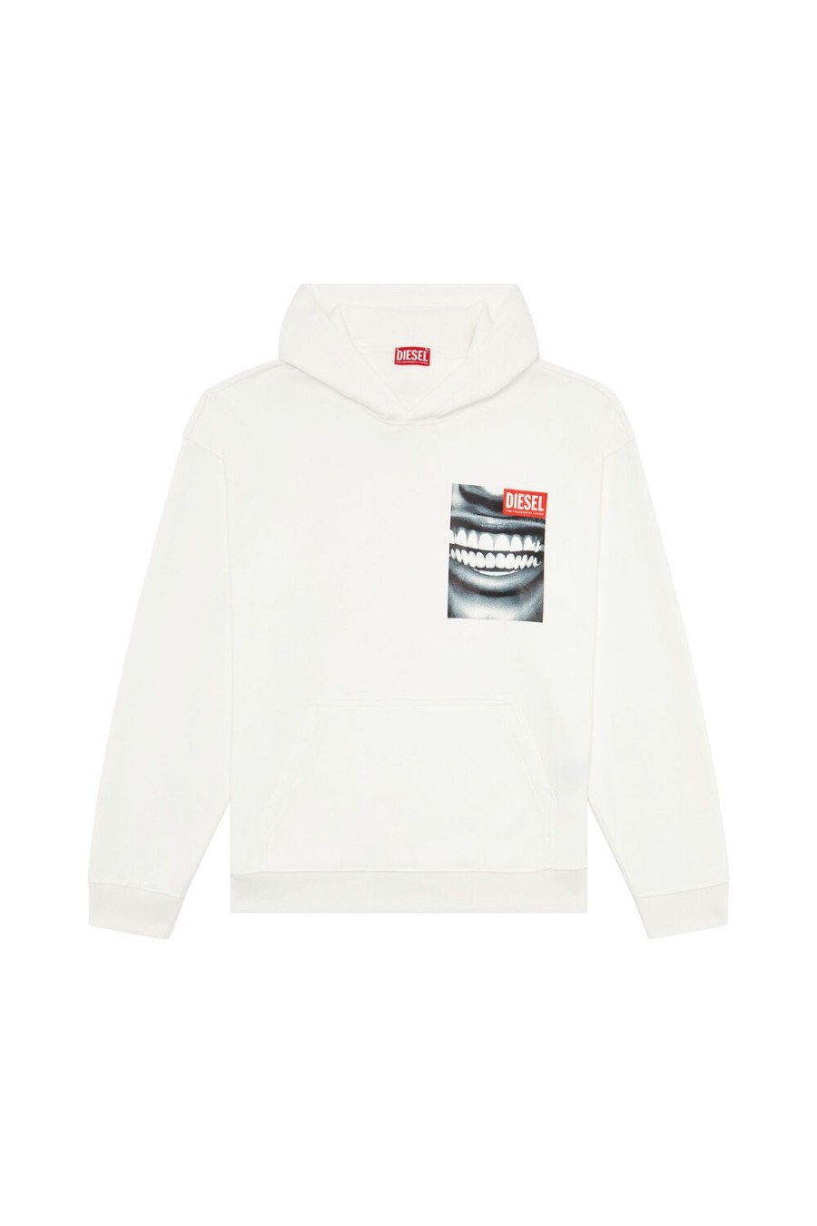 Men Diesel Sweaters | S-Nabel-Hood-Face White