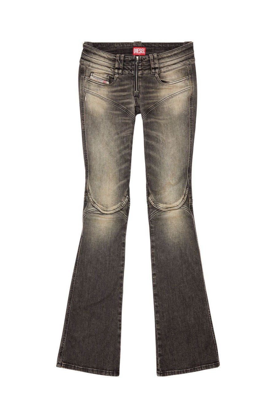 Women Diesel Jeans | Bootcut And Flare Jeans Belthy 0Jgal Black/Dark Grey