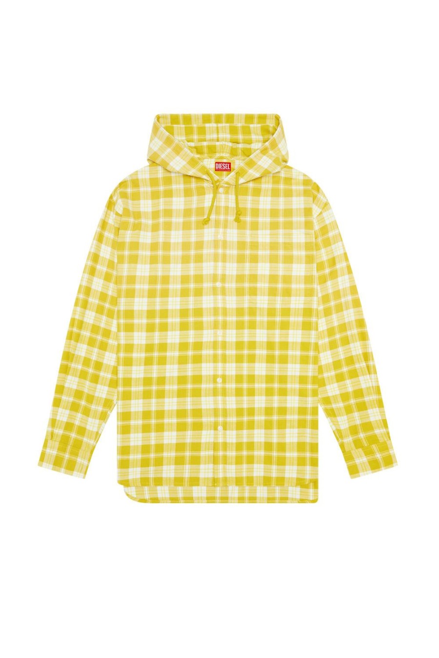 Men Diesel Shirts | S-Dewny-Hood Yellow/Green