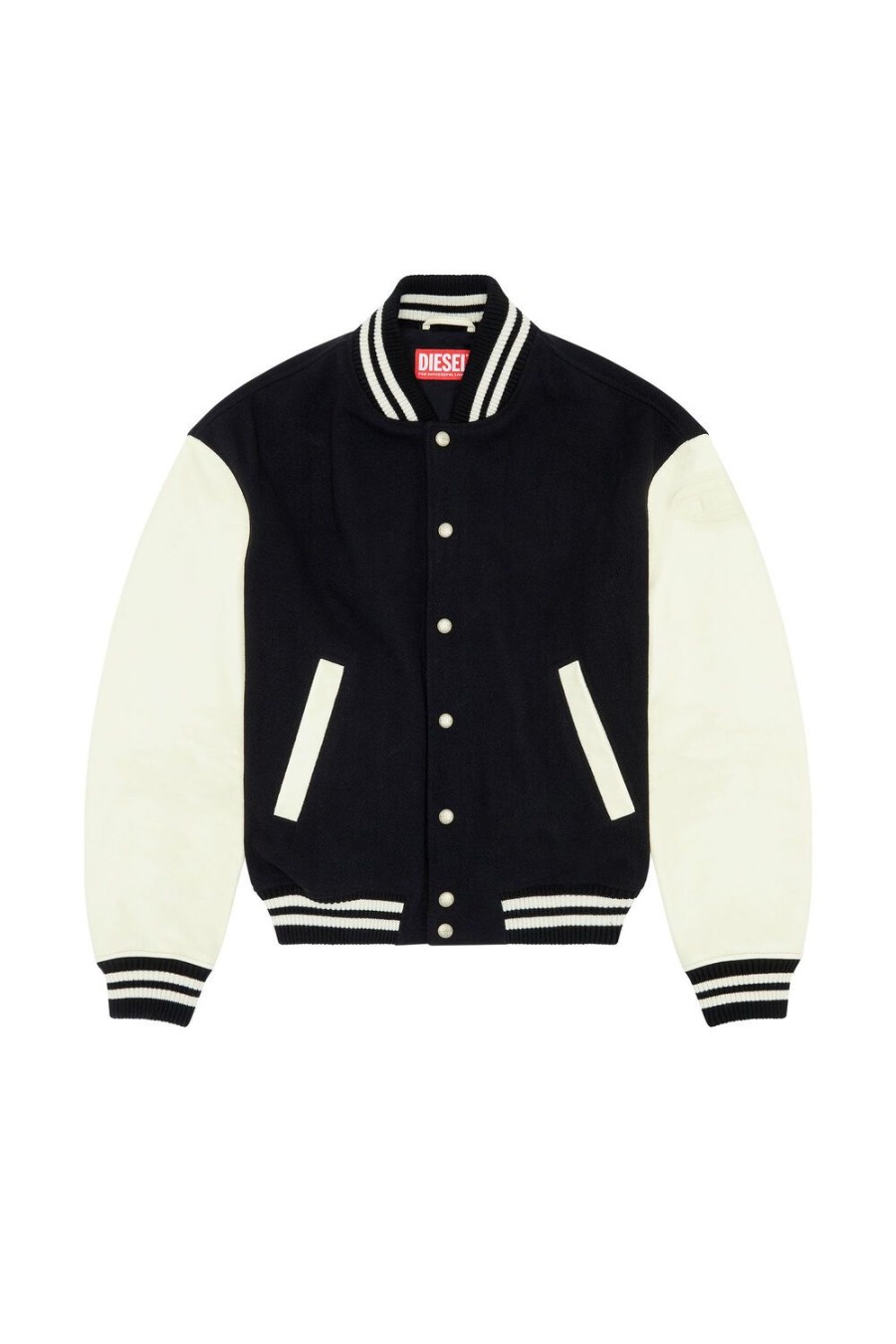 Men Diesel Outerwear And Jackets | L-Franz White/Black