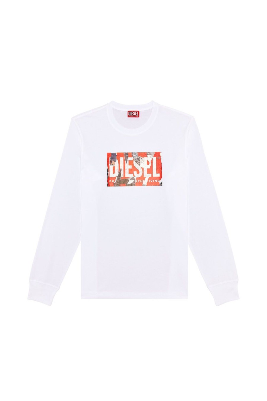 Men Diesel T-Shirts | T-Just-Ls-L6 White