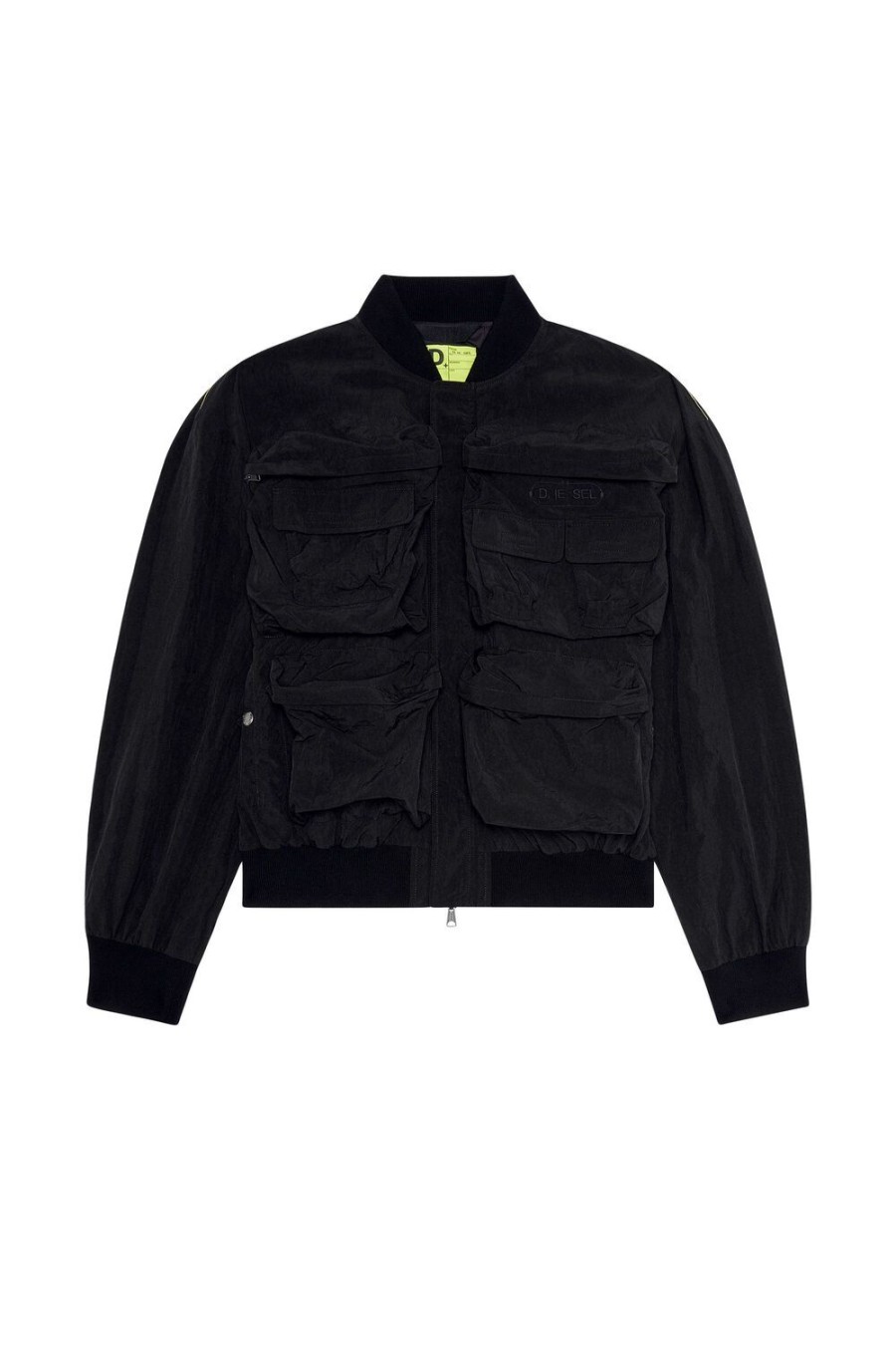 Men Diesel Outerwear And Jackets | J-Stain-Short Black