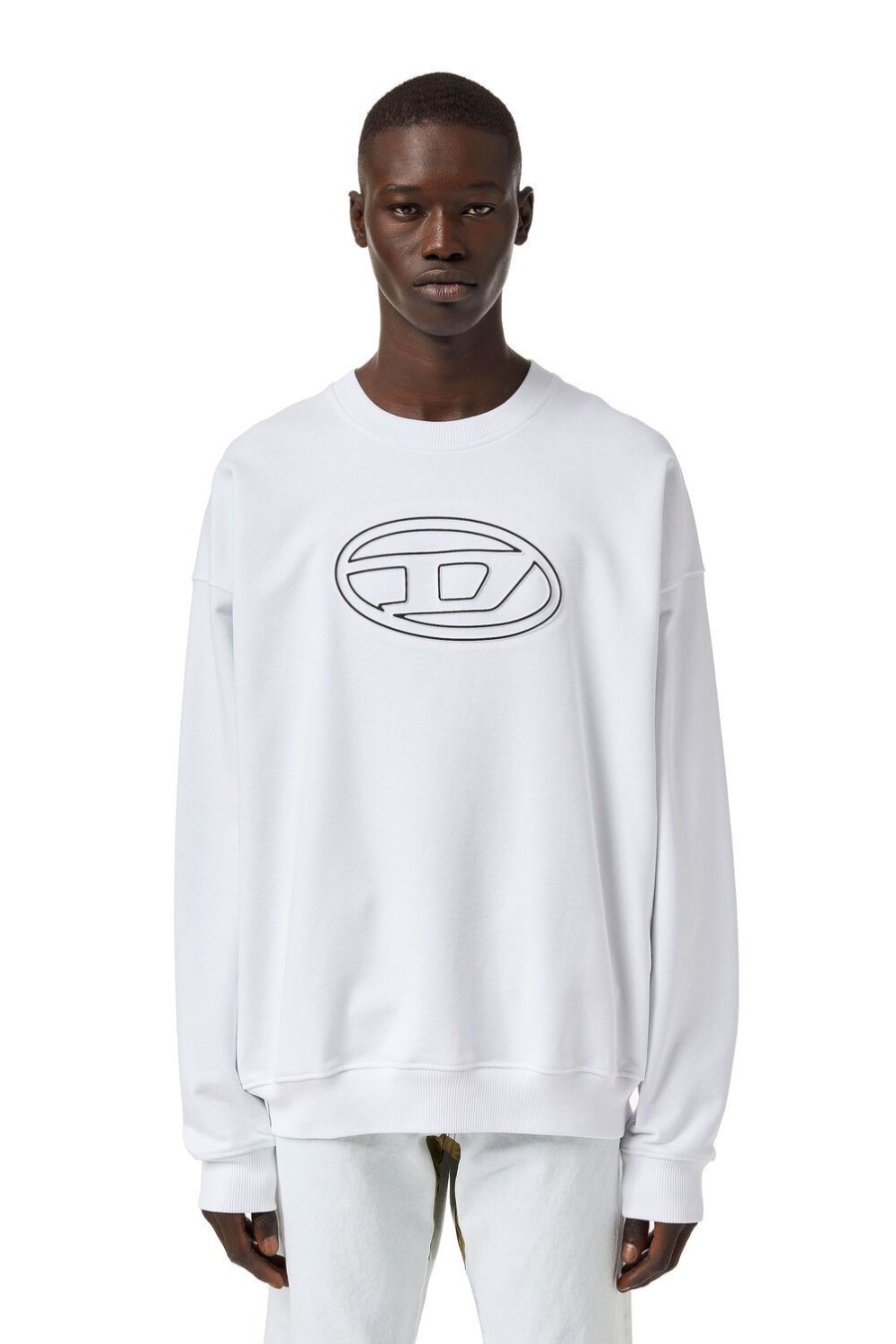 Men Diesel Sweaters | S-Mart-Bigoval White