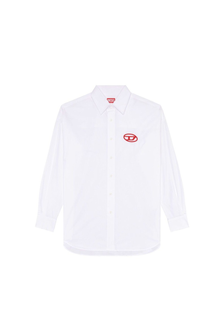 Men Diesel Shirts | S-Dou-Plain White