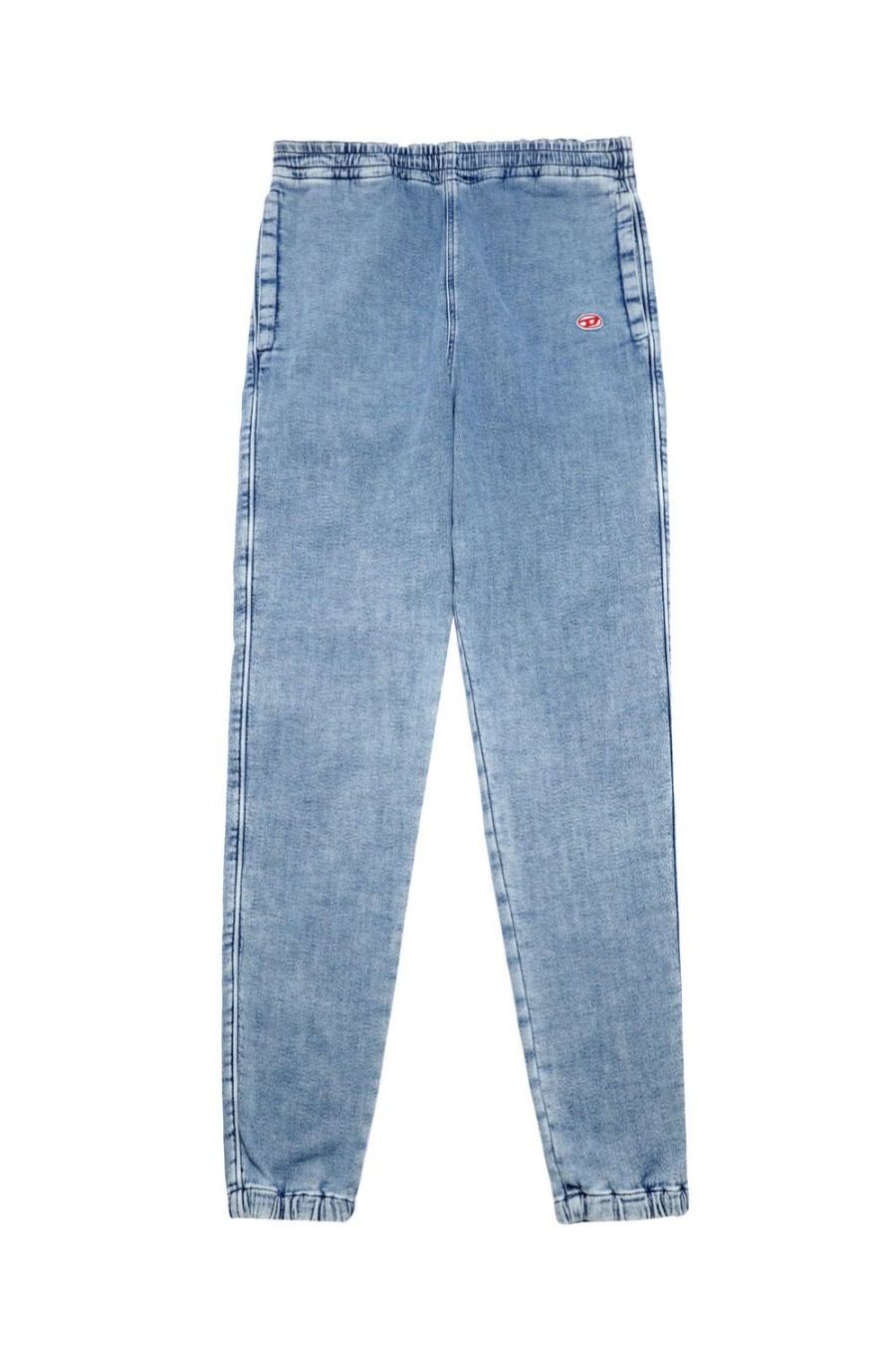 Women Diesel Jeans | Tapered D-Lab Track Denim 09D01 Light Blue