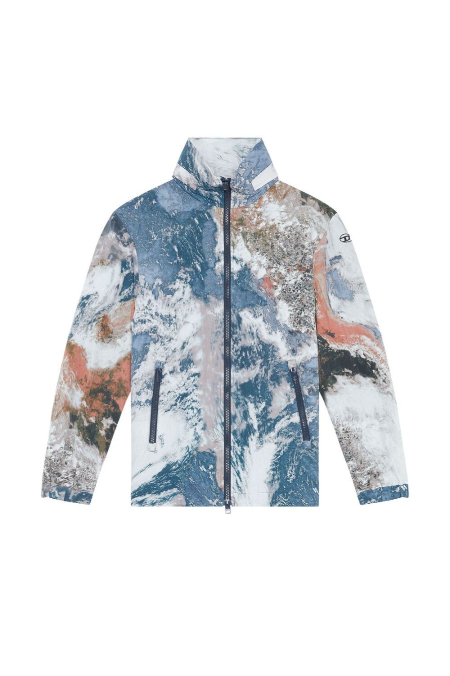 Women Diesel Outerwear And Jackets | G-Warrel-Cmf White/Blue