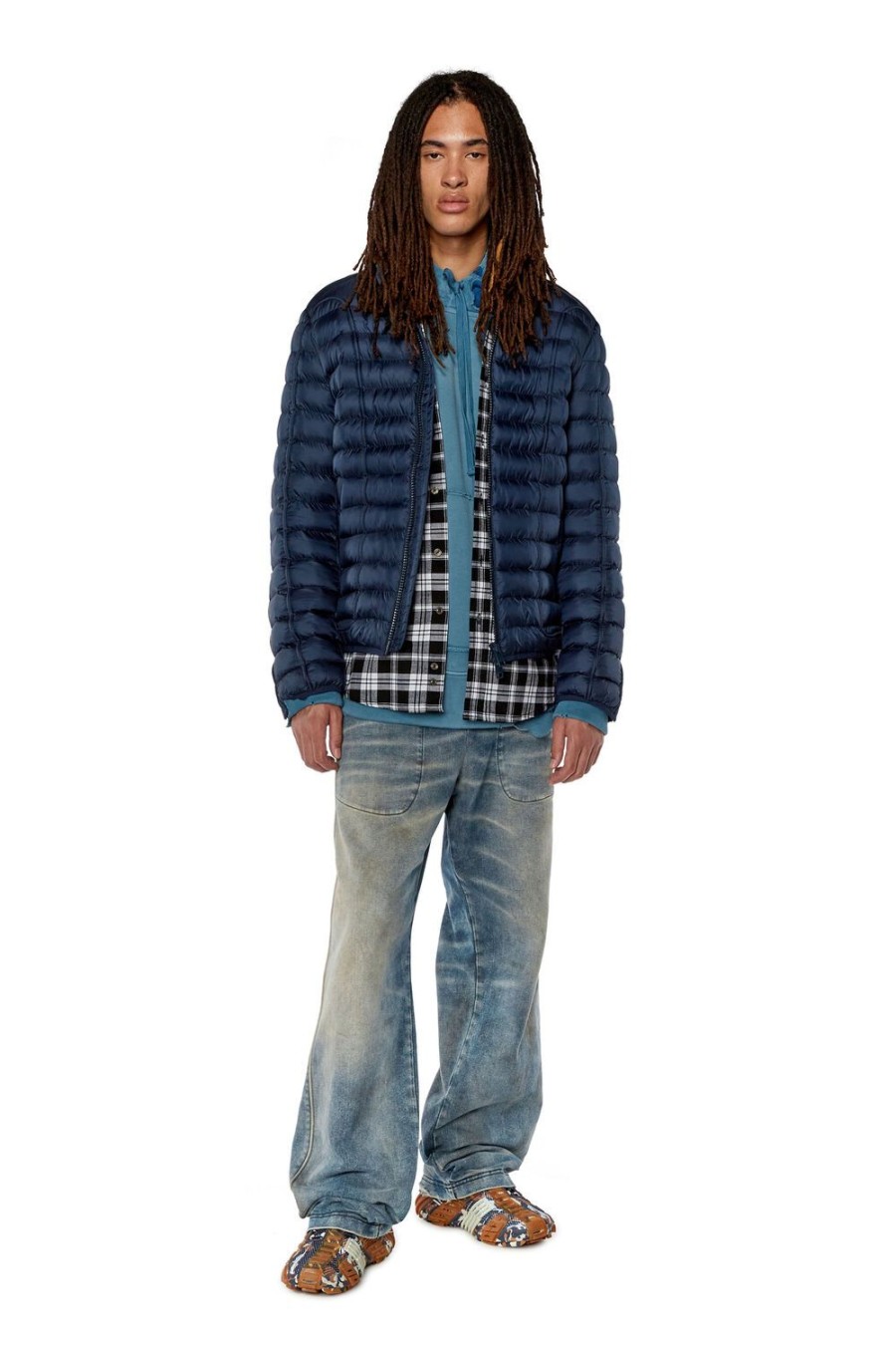 Men Diesel Outerwear And Jackets | W-Hawkyl Blue