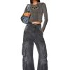 Women Diesel Jeans | Straight Jeans 1996 D-Sire 0Hlaa Black/Dark Grey