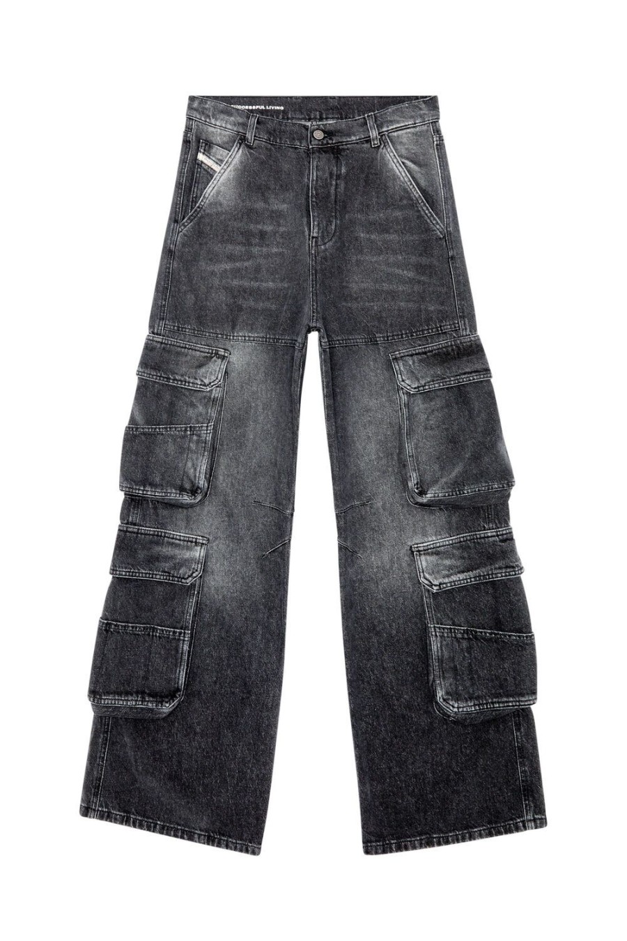 Women Diesel Jeans | Straight Jeans 1996 D-Sire 0Hlaa Black/Dark Grey