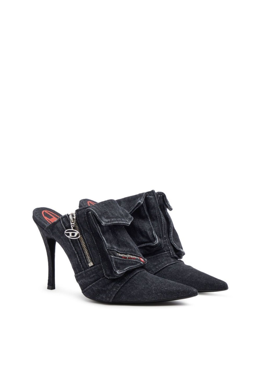 Women Diesel Mules | D-Venus Pocket Ml Black