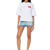 Women Diesel T-Shirts And Tops | T-Rowylabel White