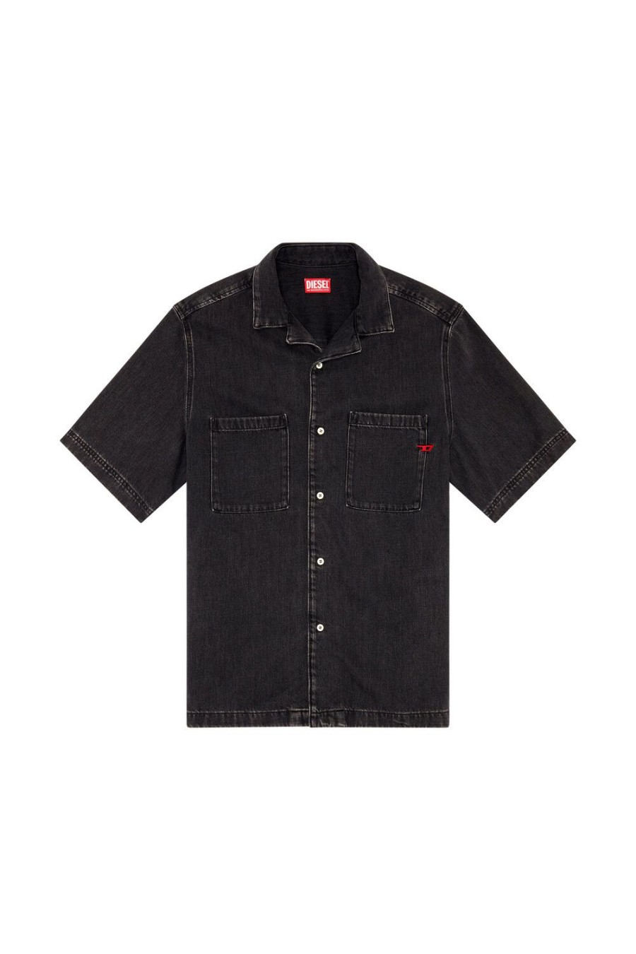 Men Diesel Shirts | D-Paroshort Black