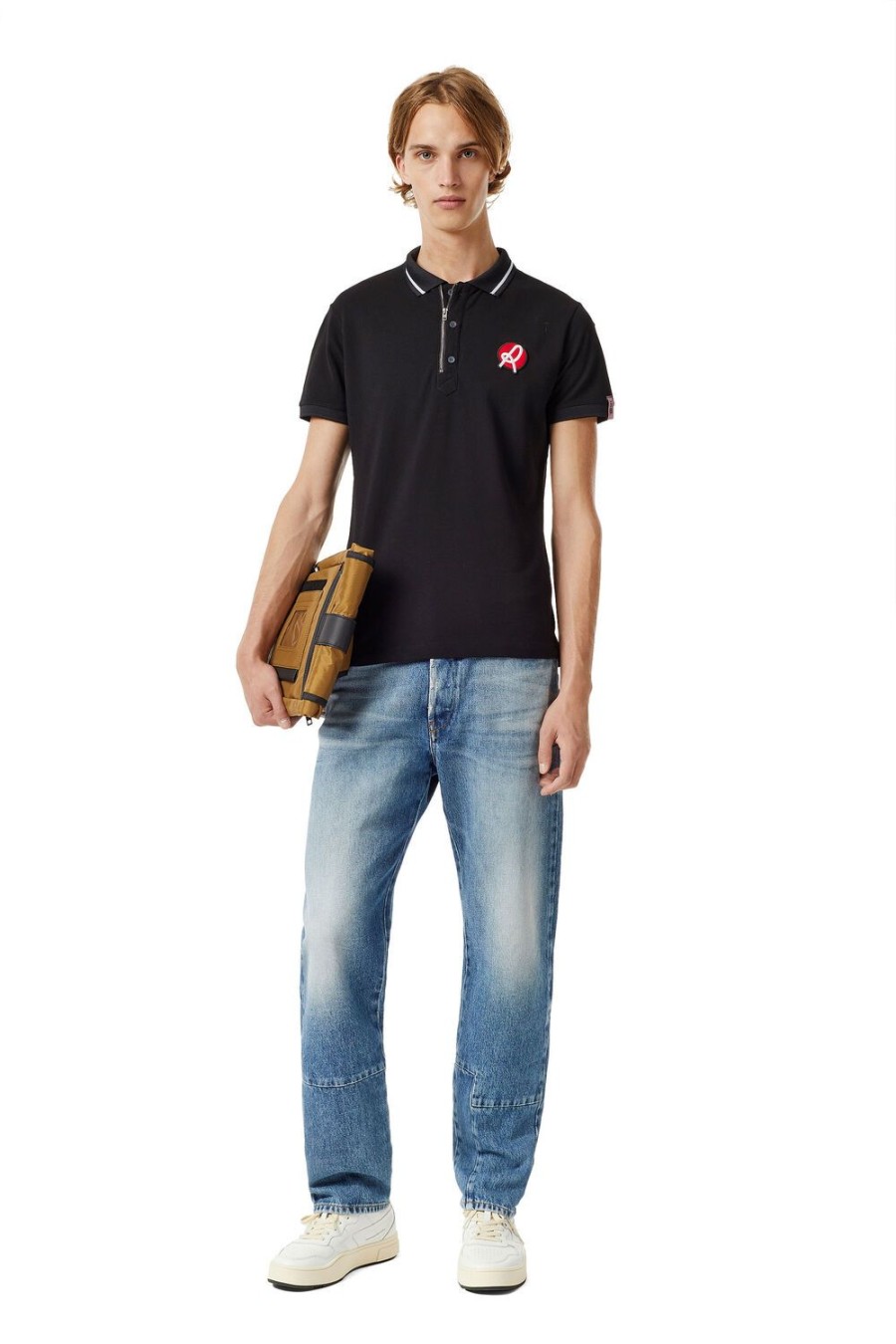 Men Diesel T-Shirts | Lr-T-Hart-Vic Black