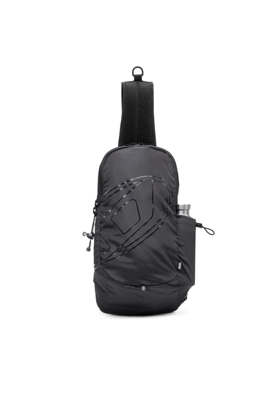 Men Diesel Backpacks | Drape Sling Bag Black