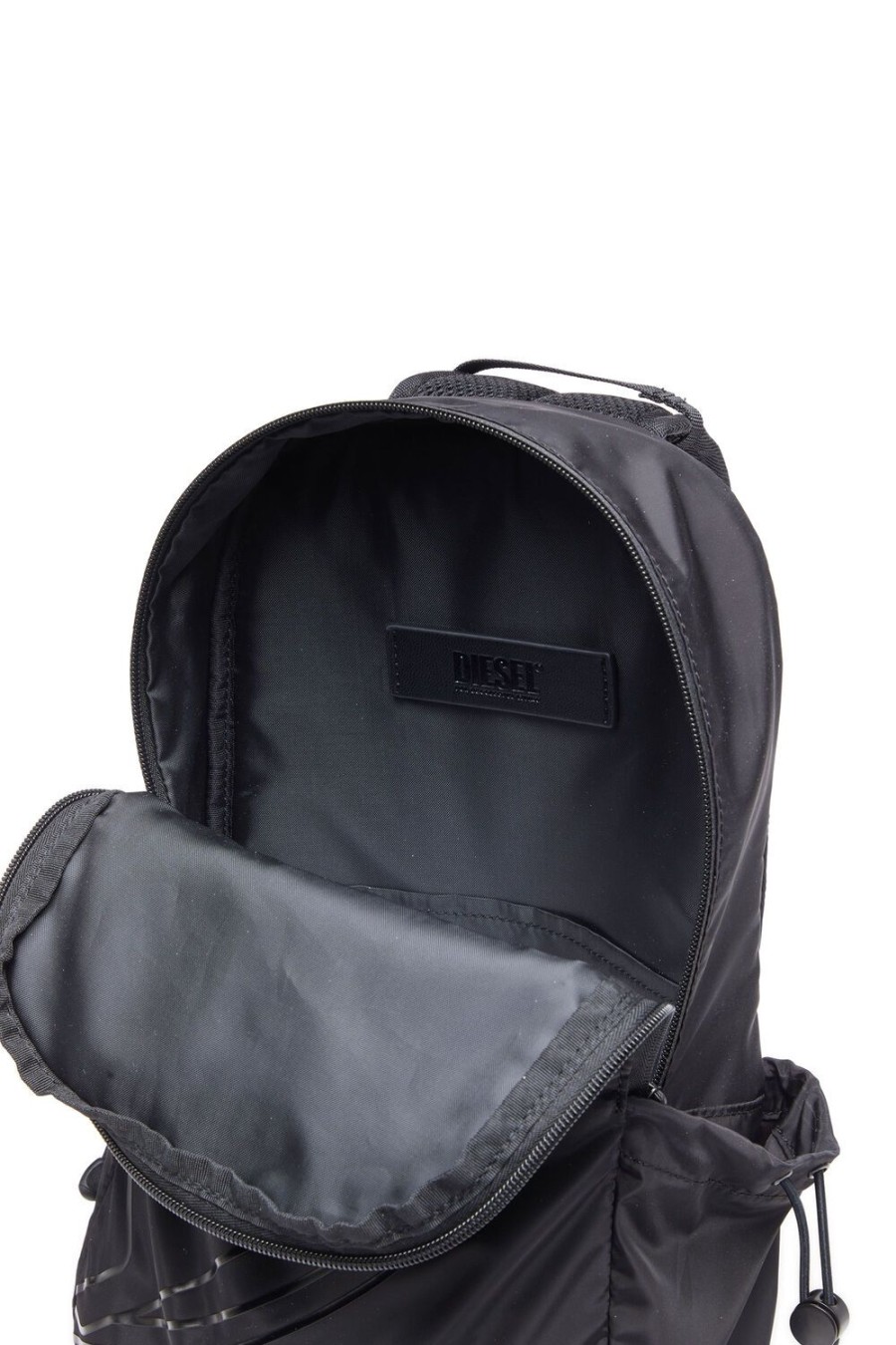 Men Diesel Backpacks | Drape Sling Bag Black