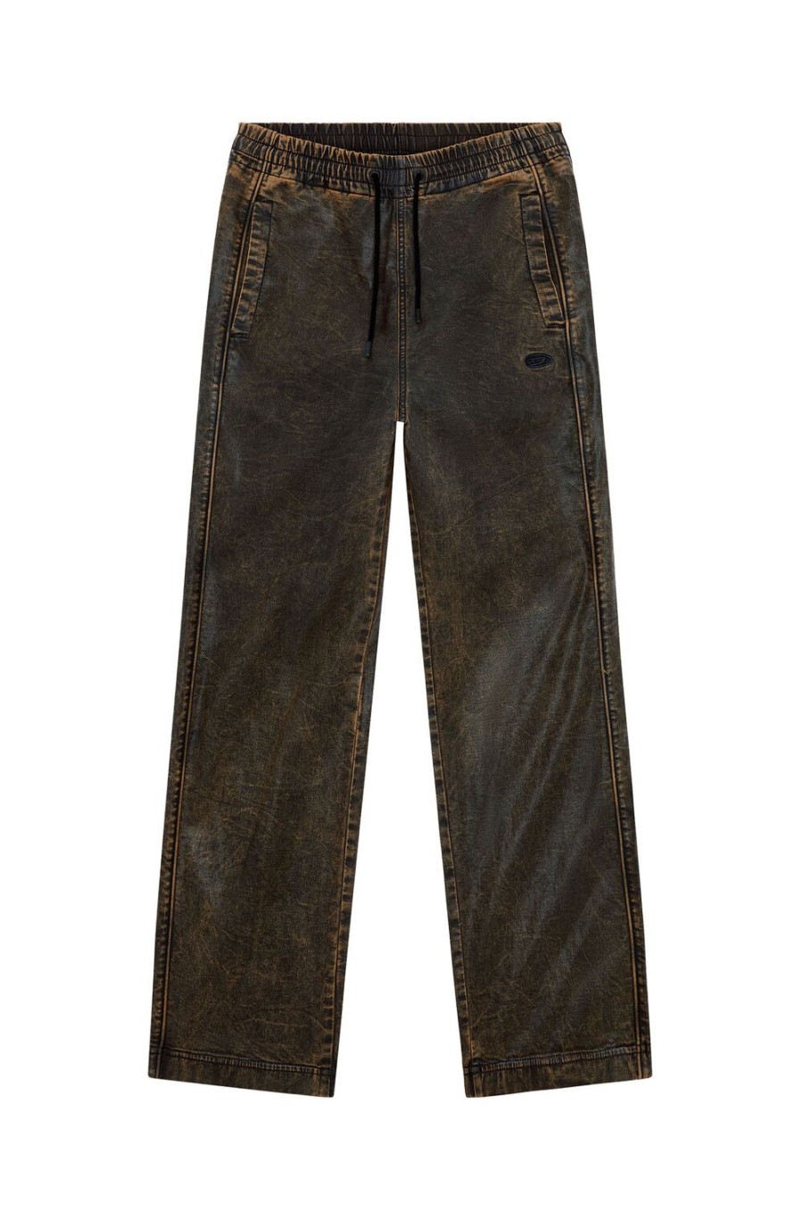 Women Diesel Jeans | Straight D-Martians Track Denim 068Kr Black/Brown