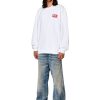 Men Diesel Sweaters | S-Nlabel-L1 White