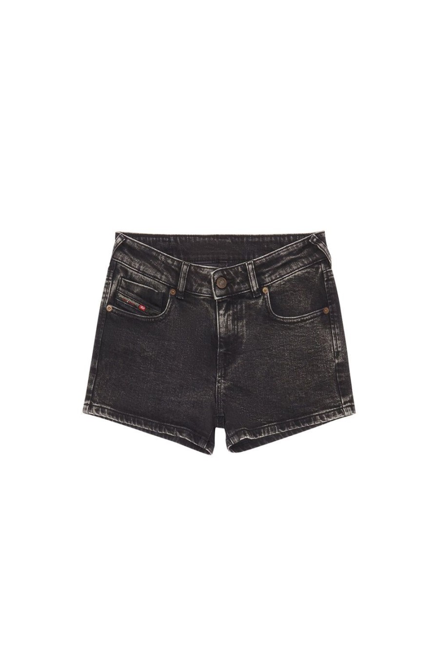 Women Diesel Trousers And Shorts | De-Lyla Short Pants Black/Dark Grey