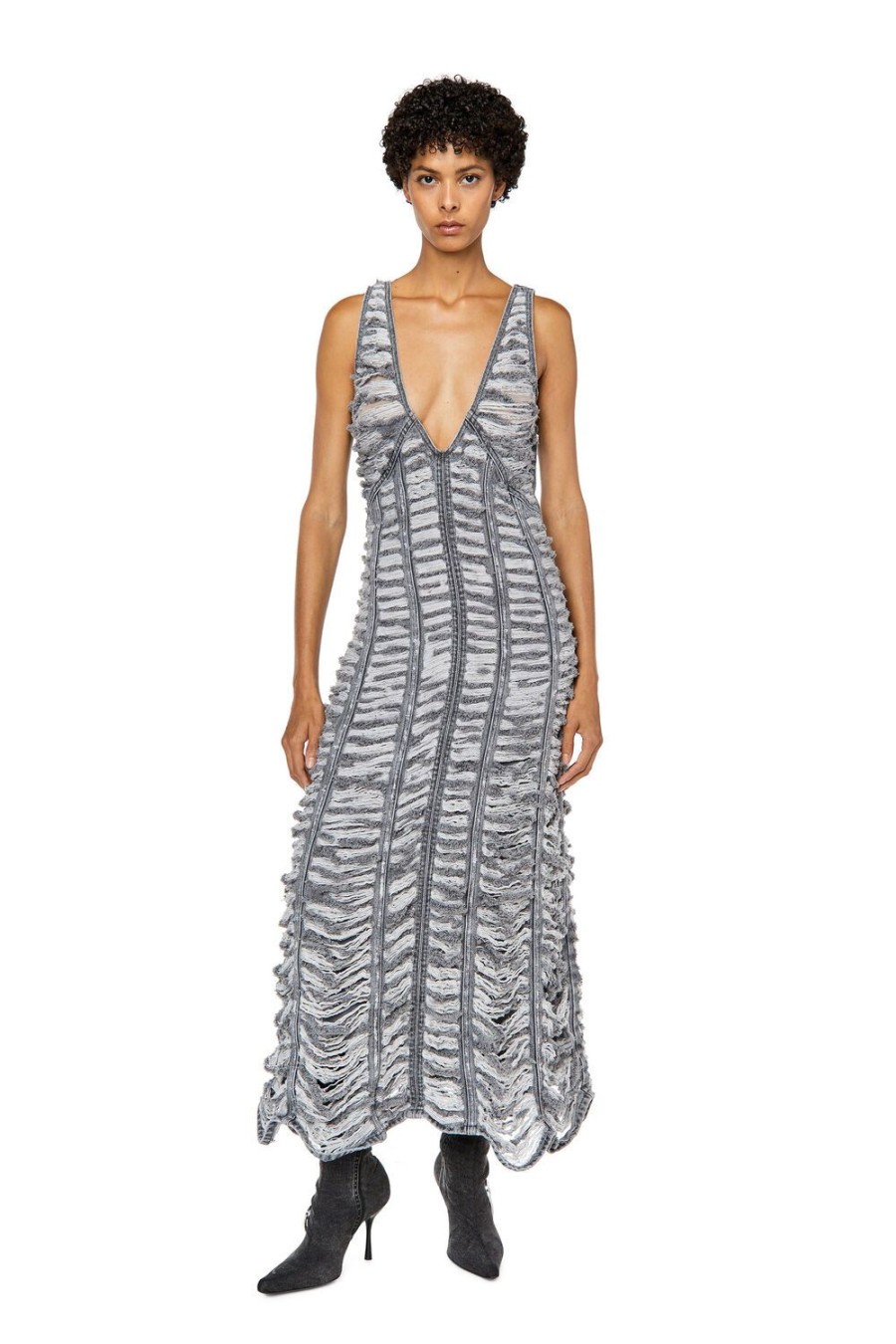 Women Diesel Dresses And Jumpsuits | De-Arie-Fsc Light Grey