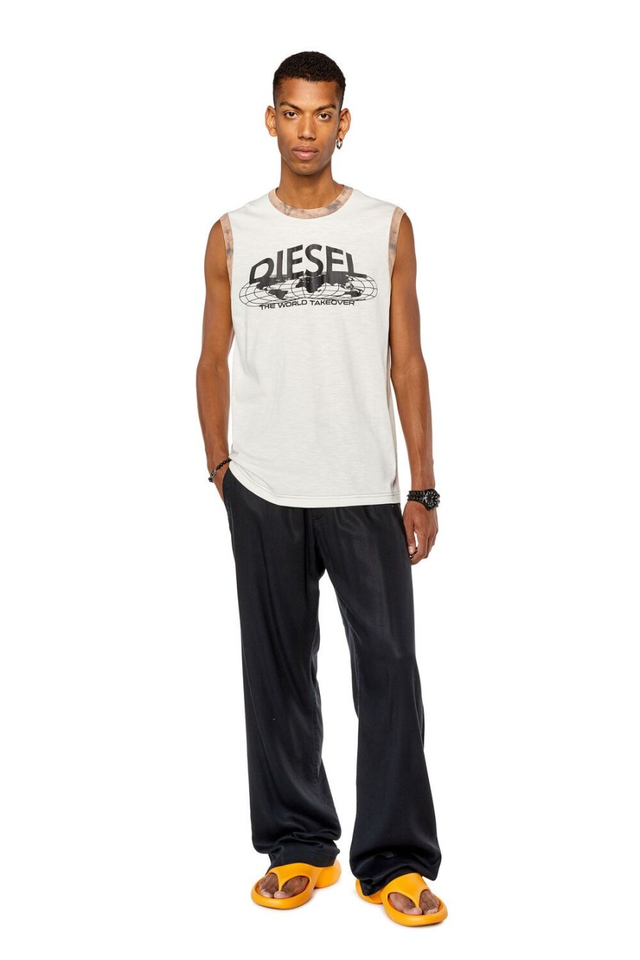 Men Diesel T-Shirts | T-Bisco-L1 White