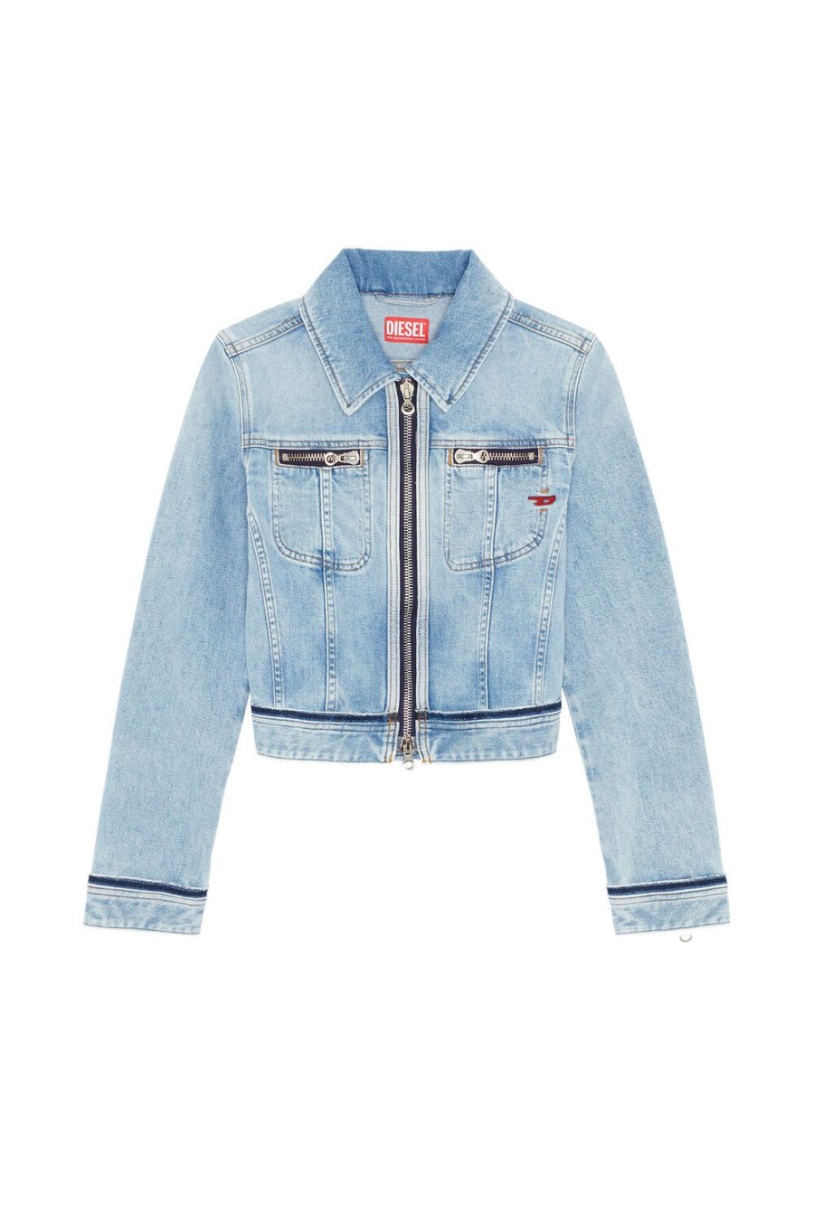 Women Diesel Outerwear And Jackets | De-Slimmy-Re Light Blue