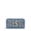 Women Diesel Wallets | Continental Zip L Blue