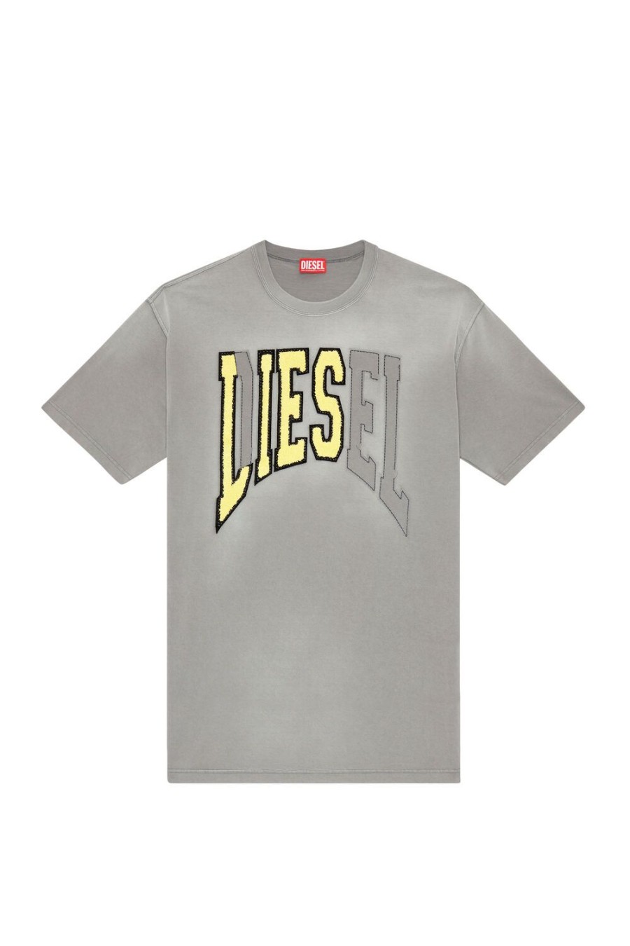 Men Diesel T-Shirts | T-Wash-N Grey