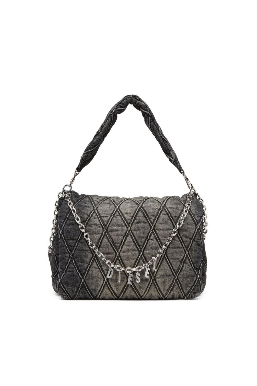 Women Diesel Shoulder Bags | Charm-D Shoulder L Black