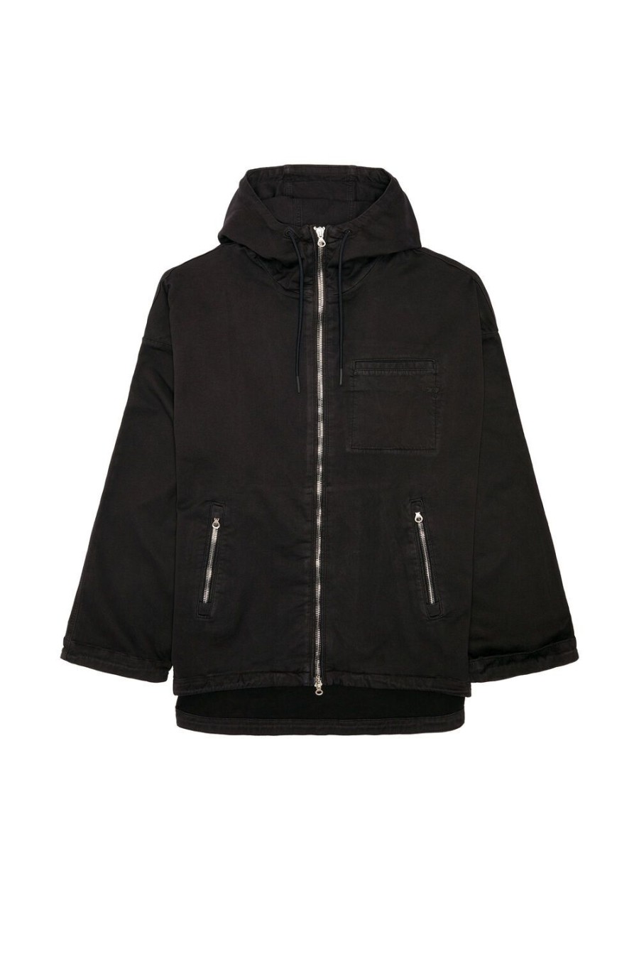 Men Diesel Outerwear And Jackets | D-Hennes Jogg Black