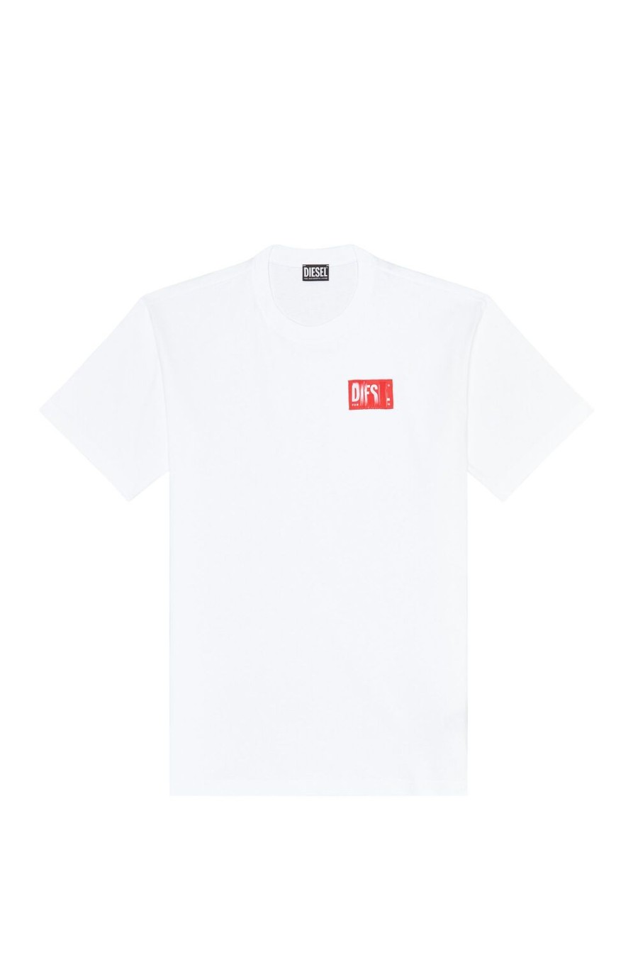 Men Diesel T-Shirts | T-Nlabel White