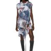 Women Diesel Dresses And Jumpsuits | D-Rolletty-Nw-L1 Blue/White