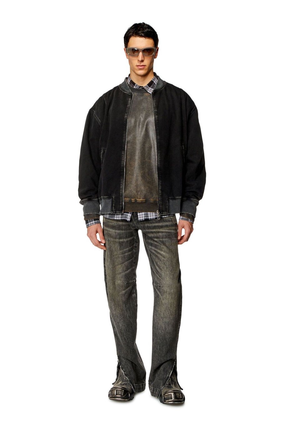 Men Diesel Outerwear And Jackets | D-Vinz Black