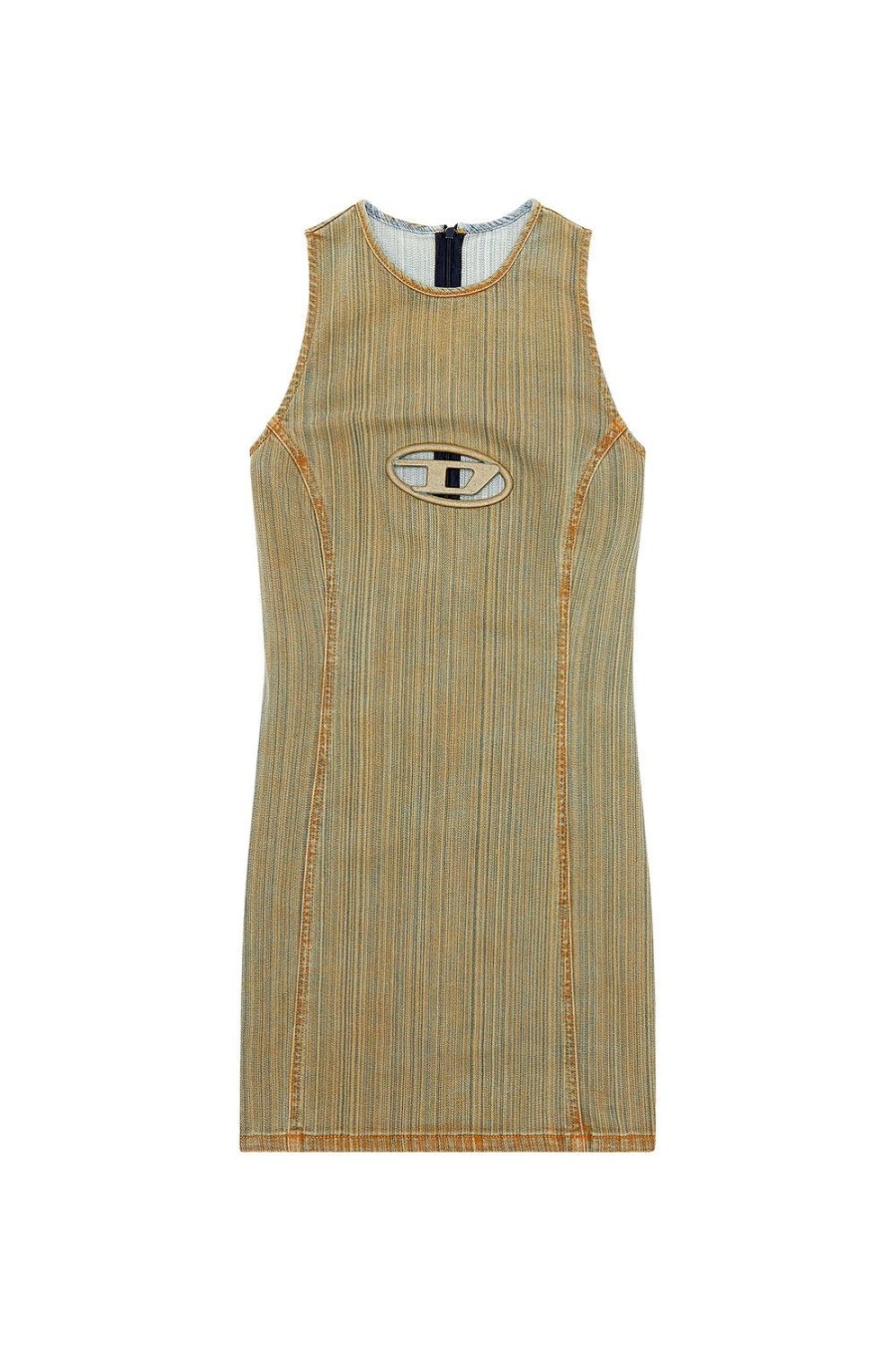 Women Diesel Dresses And Jumpsuits | De-Ferriz-Fsd Blue/Beige