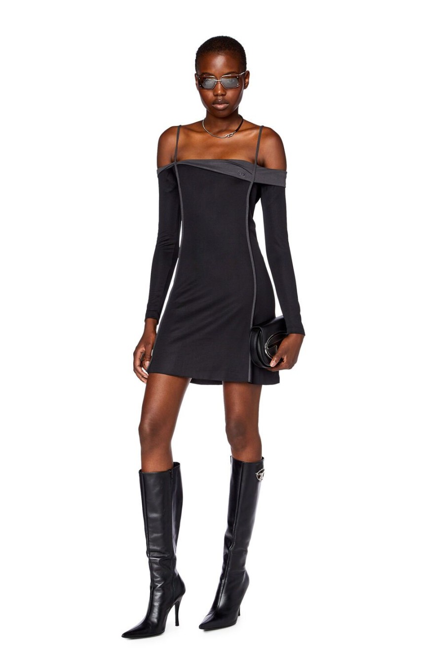 Women Diesel Dresses And Jumpsuits | D-Rappy Black