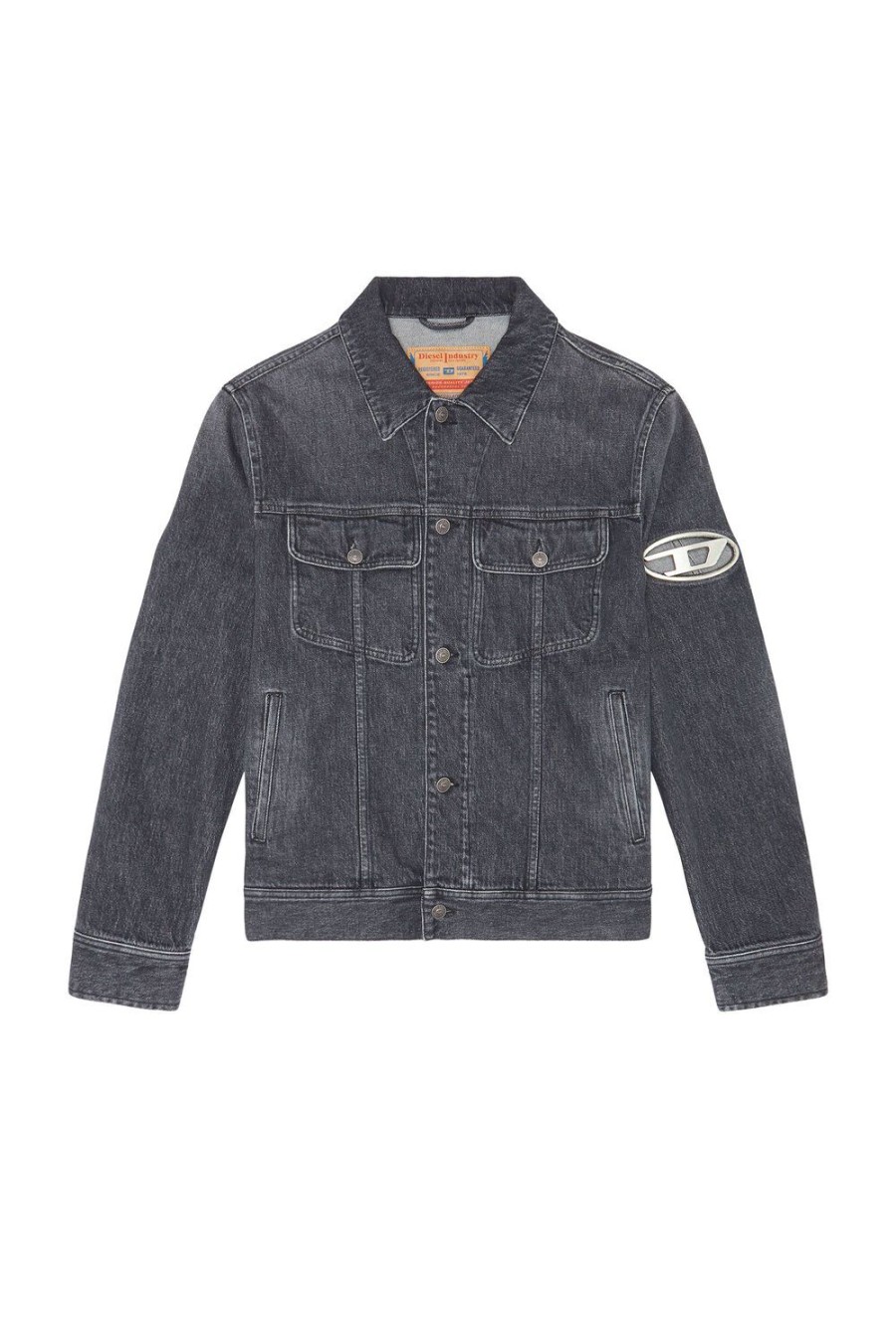 Men Diesel Outerwear And Jackets | D-Barcy-Fsc Black/Dark Grey