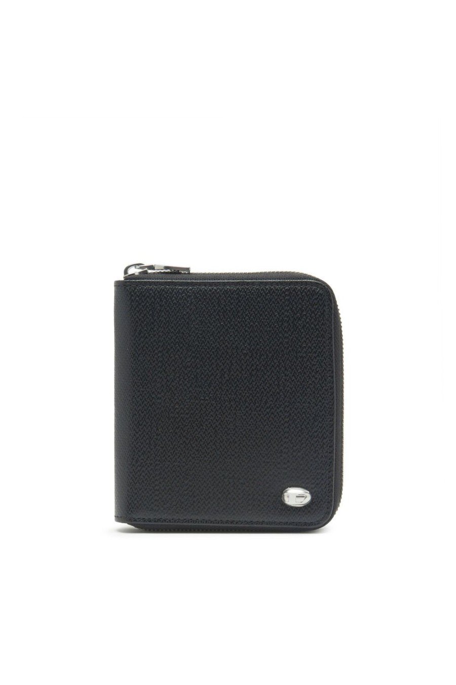 Men Diesel Wallets | Bi-Fold Coin Zip M Black