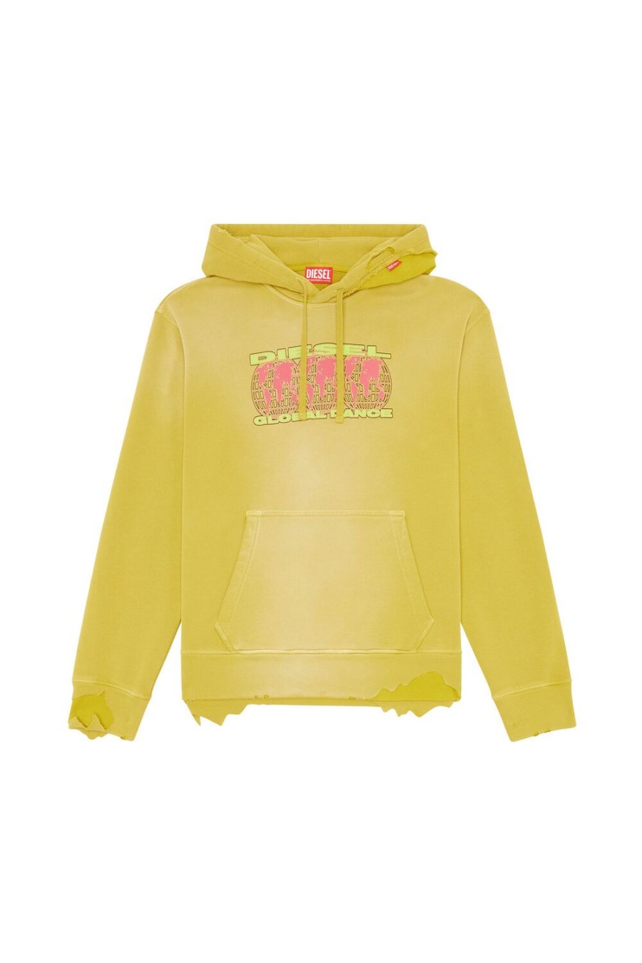 Women Diesel Sweaters | F-Maxinne-Hood-Dob Yellow